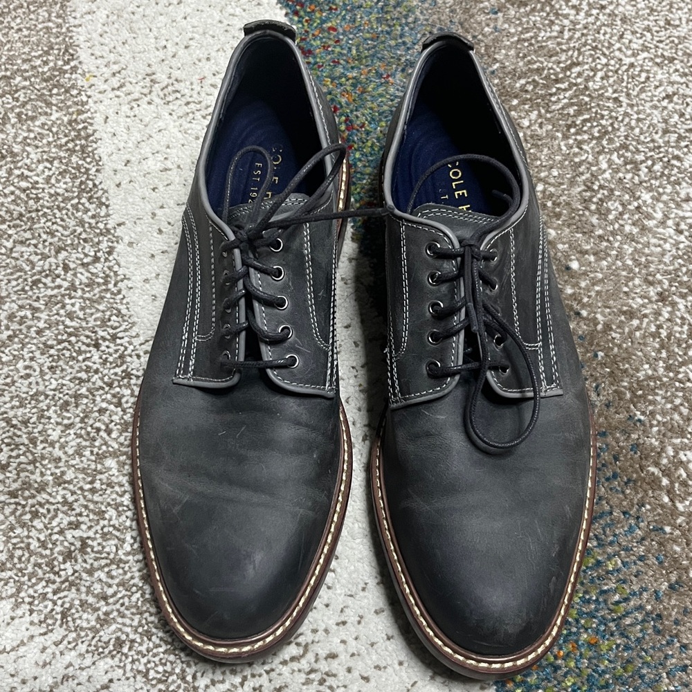 Cole Haan men’s gray Oxford shoes